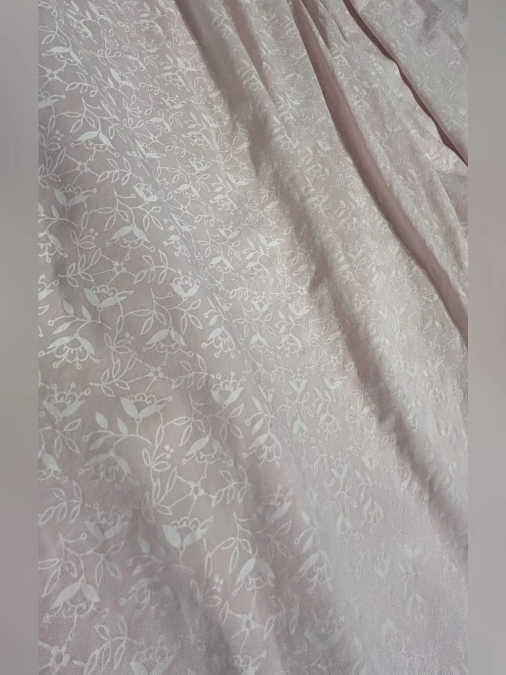 Eileen West Sleeveless Pink Floral , Lace Trim Nightgown XLarge 100% Cotton